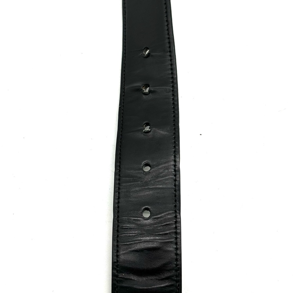Prada Vintage Claw Buckle Black Leather Belt - Picture 8 of 12